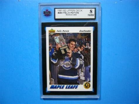 199192 Upper Deck Nhl Hockey Card 460 Felix Potvin Rookie Ksa 8 Nm