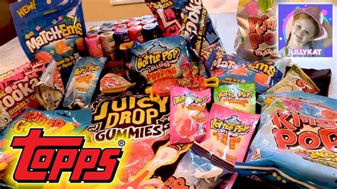 Lillykat Unboxes Delicious Topps Candies Like Ring Pops Push Pops