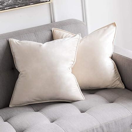 MIULEE Pack Of 2 Velvet Soft Decorative Square Throw Pillow Case