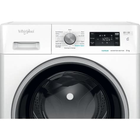 LAVE LINGE WHIRLPOOL HUBLOT 8 KG BLANC