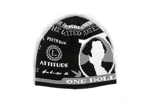 Custom Artificial Cashmere Jacquard Beanies Foremost Hat