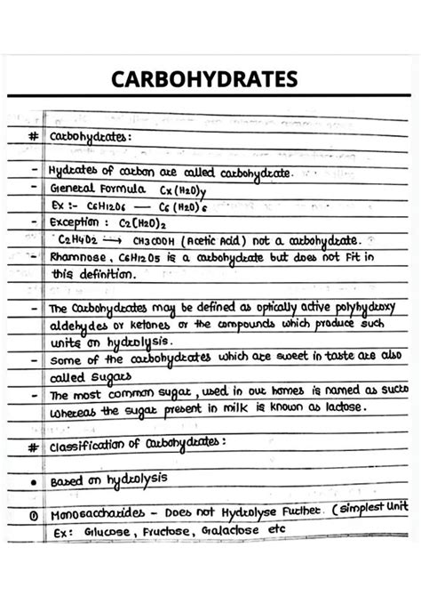 SOLUTION Carbohydrates Are The Hydrocarbons These Are Sugars Like