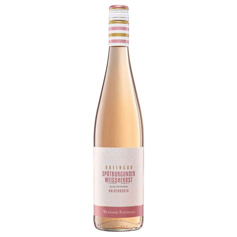 Rheingau Rosé Spätburgunder Weißherbst QbA halbtrocken 0 75l bei REWE