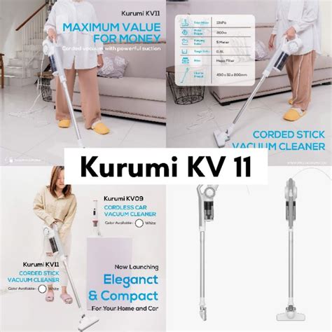 Jual Kurumi KV 11 Corded Stick Vacuum Cleaner Penyedot Debu Lantai