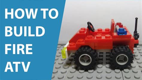 LEGO Fire ATV LEGO Tutorials YouTube