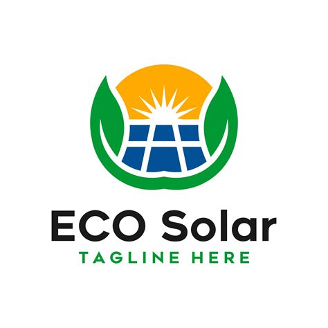 solar panel industry illustration logo design 5364950 Vector Art at ...