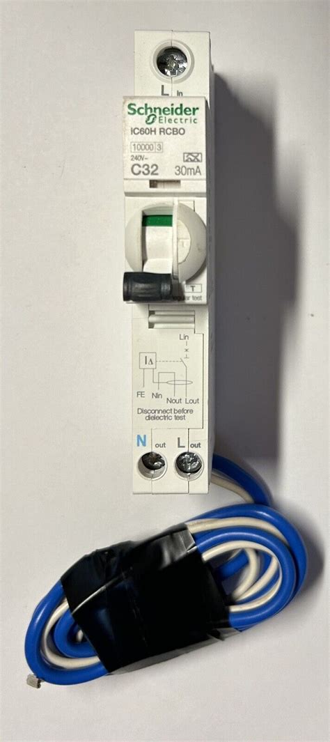 Schneider Rcbo 32 Amp 30ma Type C 32a Acti9 Ic60h Ebay