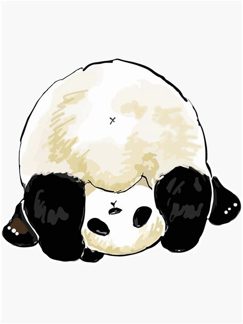 "Cute Panda Butt" Sticker by dadidjaps | Redbubble