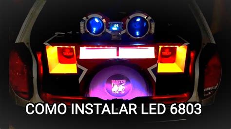 Como Instalar Fita Led Digital 6803 No Som Automotivo YouTube