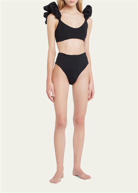 MAYGEL CORONEL Cotta Ruffle Two Piece Bikini Set Bergdorf Goodman