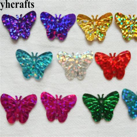 20gram/Lot 20mm butterfly with hole sequin Craft m... – Vicedeal