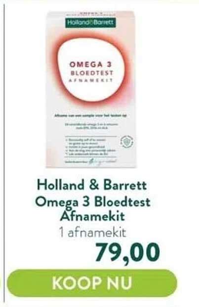 Holland And Barrett Omega 3 Bloedtest Afnamekit Aanbieding Bij Holland