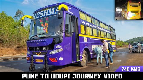 Pune To Udupi Full Bus Journey By Reshma Tourist Bharatbenz Ac Sleeper