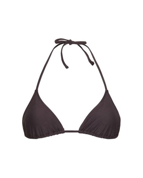 Tropic Of C Praia Triangle Bikini Top In Black Lyst