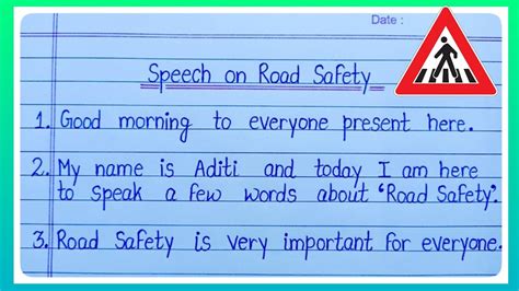 10 Lines Speech On Road Safety L Speech On Road Safety L Speech On