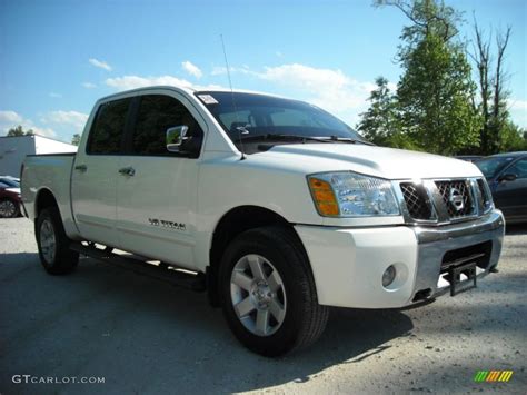 2005 White Nissan Titan Le Crew Cab 4x4 29599581 Car Color Galleries