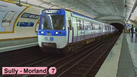 Sully Morland Line 7 Paris métro RATP MF77 YouTube