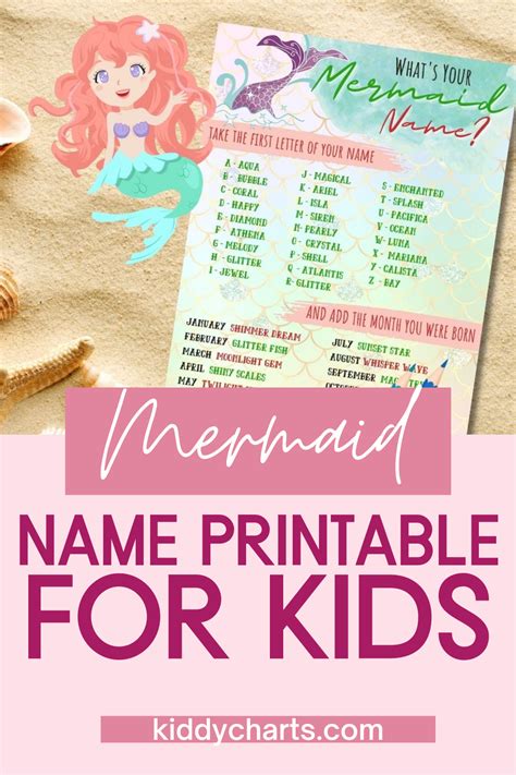 Whats Your Mermaid Name Mermaid Names Printable Activities For Kids