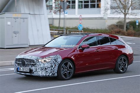 2024 Mercedes Benz CLA Shooting Brake Spied With Nose And Butt Jobs