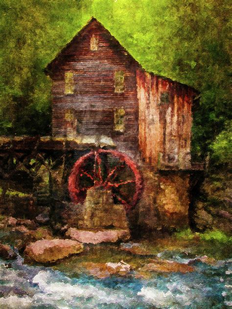 West Virginia Grist Mill Painting Painting By Dan Sproul Fine Art America