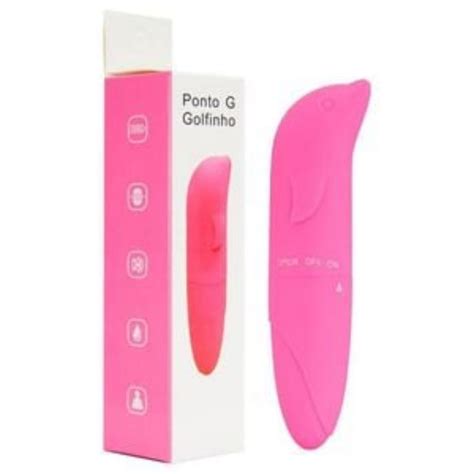 Vibrador Feminino Golfinho Ponto G Pink Toque Aveludado Brinquedo