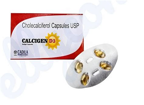 Cholecalciferol 60000 IU Softgel Capsules At Rs 125 Stripe Vitamin D3