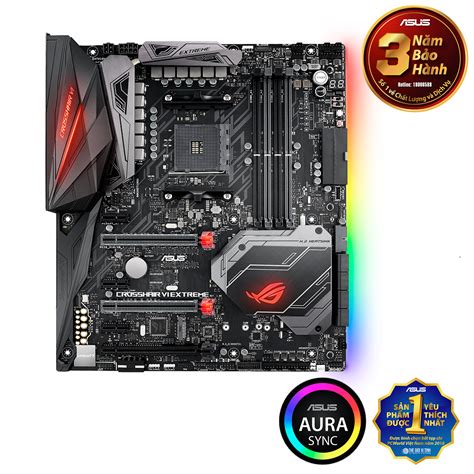 Mainboard Asus Rog Crosshair Vi Extreme Amd X370 Am4 E Atx 4 Khe Ram Ddr4