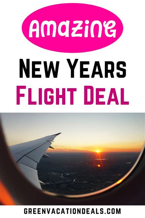 New Years Flight Deals | Flight deals, Travel, Travel deal