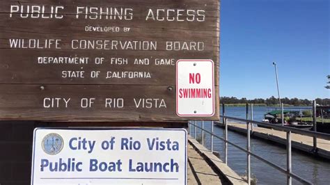 Places2fish Rio Vista Ca Public Launch And Pier Youtube