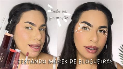 TESTANDO MAKES DE BLOGUEIRAS Mari Maria Maria Saad E Bruna Tavares