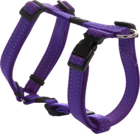 Rogz For Dogs Snake Hondentuig - Paars - 16 mm x 32-52 cm | bol