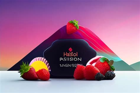 Premium Photo Yogurt Strawberrys Blackberrys Pineapple Pasion Fruit Hills Minimalist High