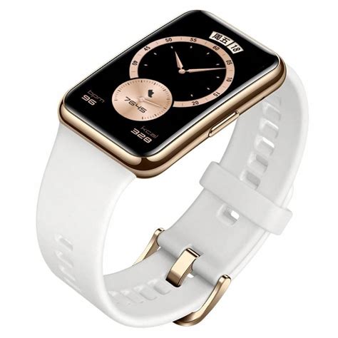 Huawei Watch Fit TIA-B29 Elegant Series (GPS) Gold Stainless Steel Case ...