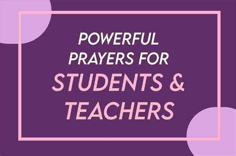 100 Samples Of Powerful Short Prayer For Students And Teachers In The ...