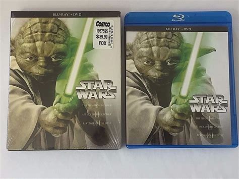 Star Wars Prequel Trilogy Blu Ray Dvd 6 Disc Phantom Menace Attack