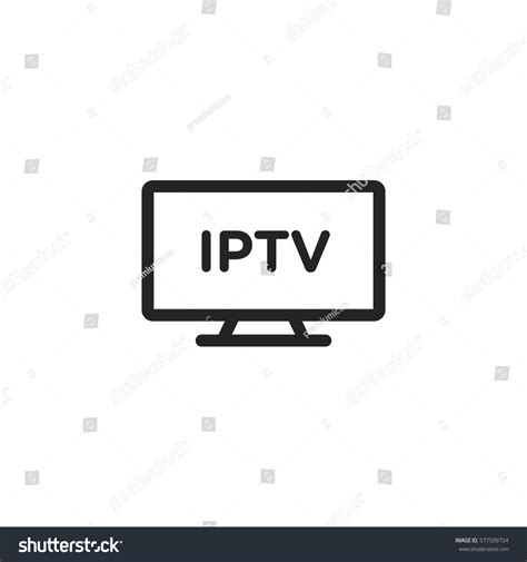 Iptv Vector Icon Stock Vector Royalty Free 577509724 Shutterstock