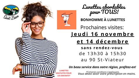 Bonhomme à lunettes Municipalité de Saint Zénon