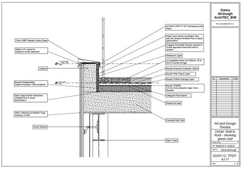 Green Roof Detail Shed Building Plans, Building Roof, Roof Detail Architecture, Architecture ...