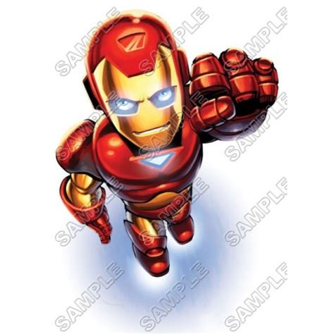 Super Hero Squad Iron Man T Shirt Iron on Transfer Decal #2