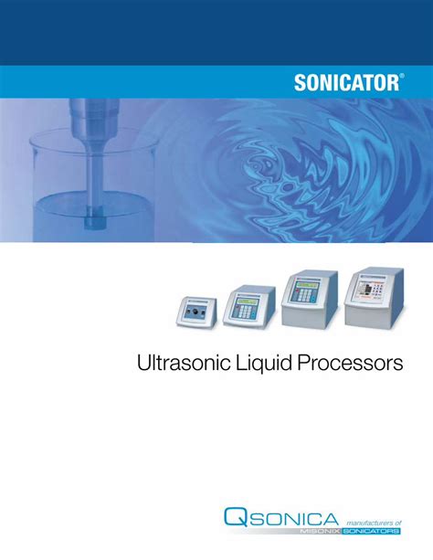 Pdf Ultrasonic Liquid Processors Pim Direct Vs Indirect