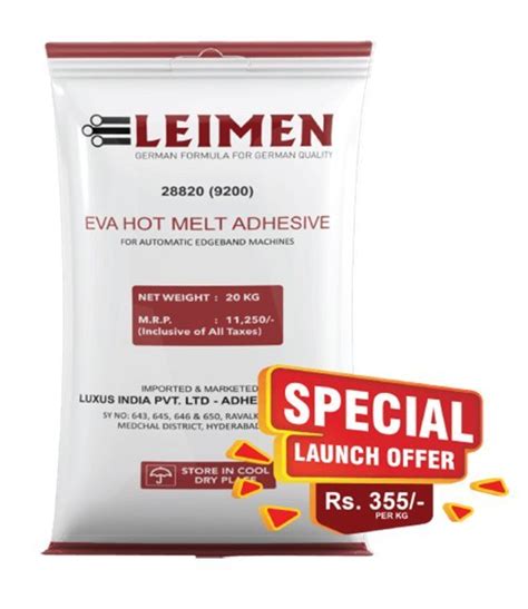Leimen Hot Melt Adhesive For Pvc Edge Banding 20 Kg Sack Bag At 350 Kg In Hyderabad