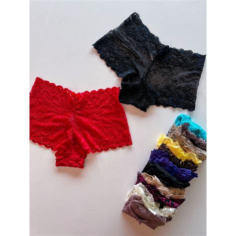 Caleçon Lingerie Calcinha Renda Revenda Feminino Calesson Shortinho Sexy Shopee Brasil