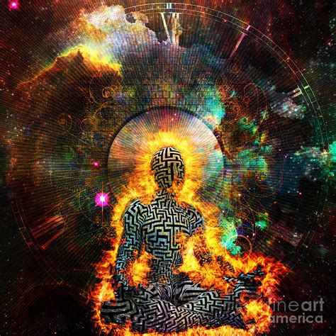 meditation  vivid space digital art  bruce rolff fine art america