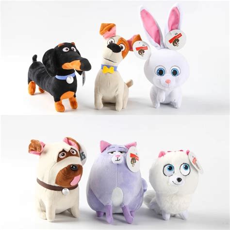 Aliexpress.com : Buy 16CM 30CM New Movie The Pets Plush Toys Max Snowball Gidget Mel Chloe Buddy ...