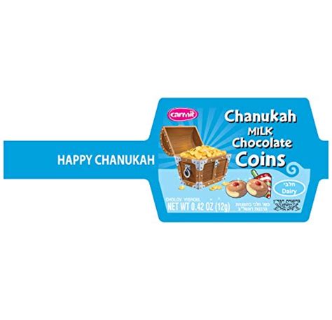 Hanukkah Chocolate Gelt, Milk Chocolate Coins, Made in Israel, Kosher Certified Cholov Yisroel ...