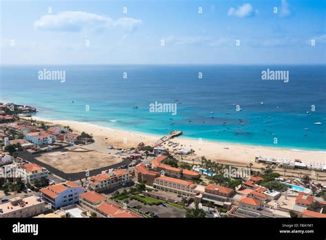 Aerial View Of Santa Maria Beach In Sal Island Cape Verde Cabo Verde