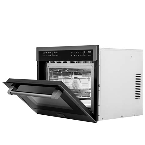 ZLINE 24 in. Built-in Convection Microwave Oven in Black Stainless ...