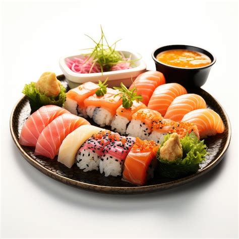 Premium AI Image | illustration a sushi presentation