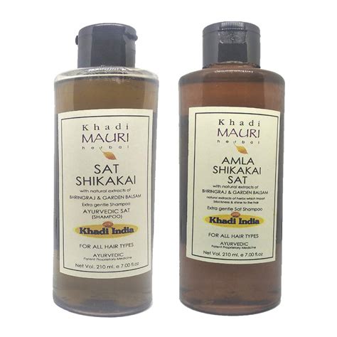 Buy Khadi Mauri Shikakai Amla Shikakai Shampoo 420 Ml Online At Low