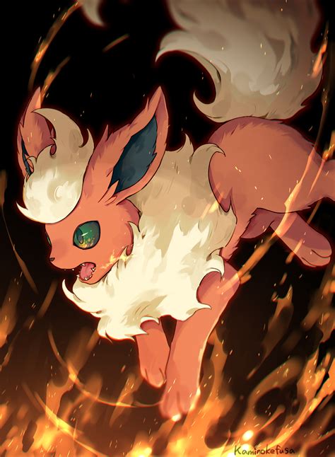 Flareon Pokemon Drawn By Kaminokefusa Danbooru